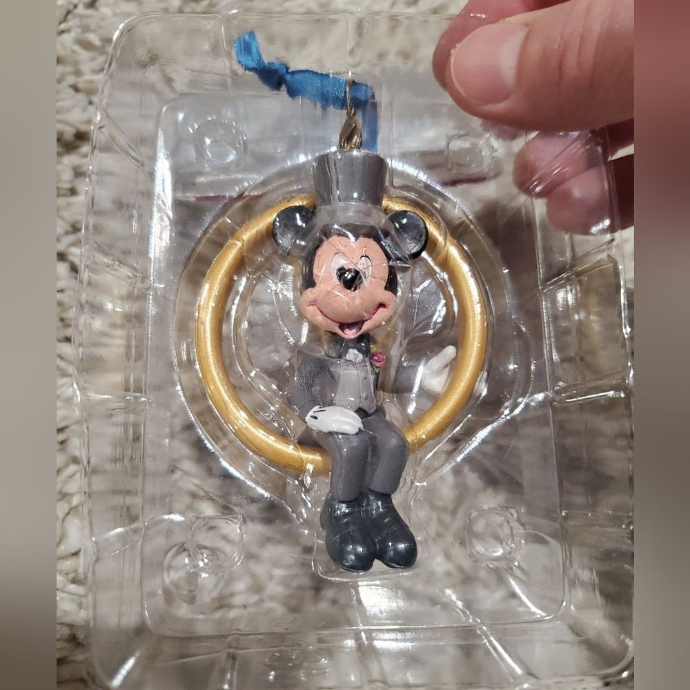 Disney Sketchbook Mickey Mouse Wedding Ring Hanging Ornament - Picture 11 of 11